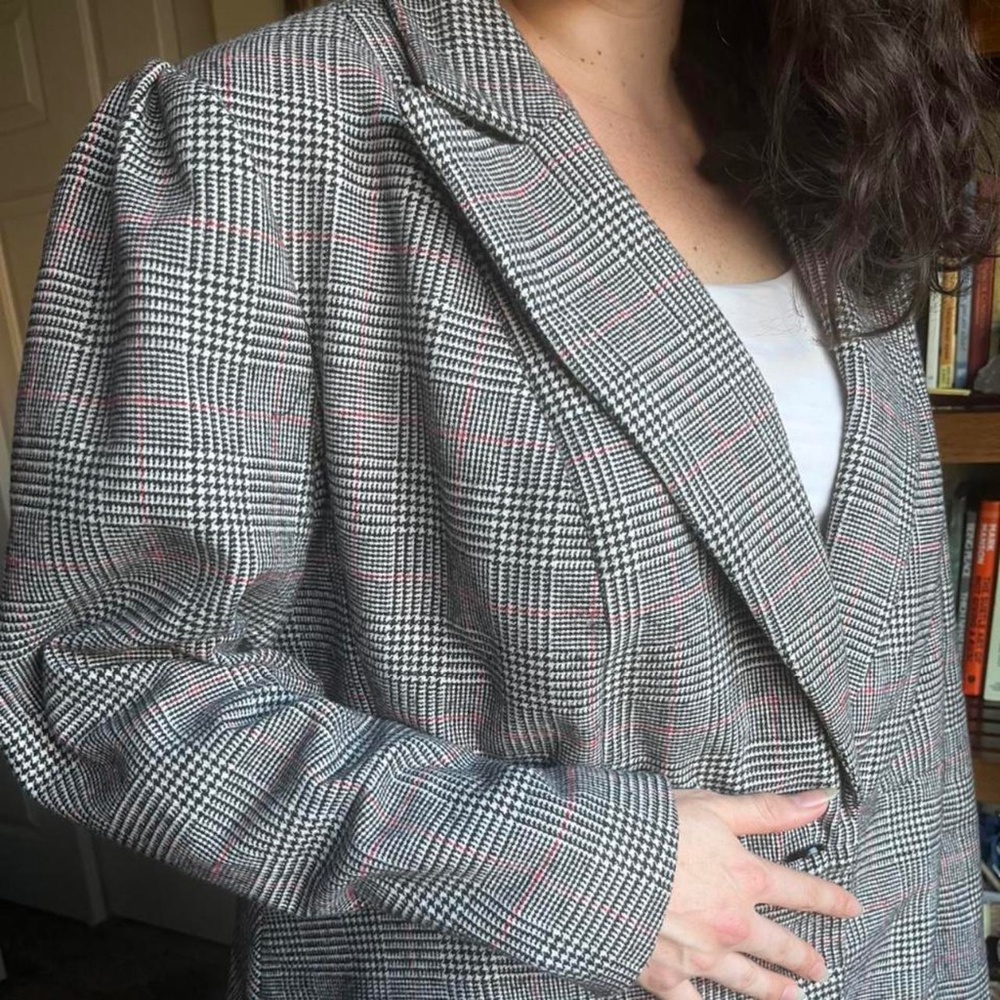 TWEED PATTERNED BLAZER